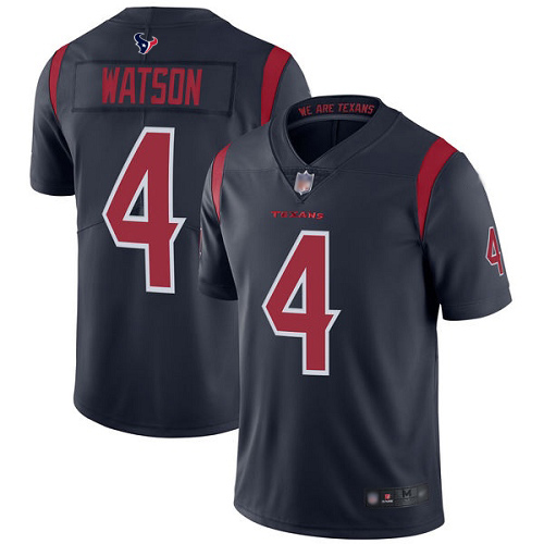 Houston Texans Limited Navy Blue Men Deshaun Watson Jersey NFL Football #4 Rush Vapor Untouchable->women nfl jersey->Women Jersey